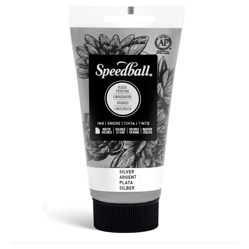SPEEDBALL - Tinta para Xilografía Speedball 75ml - Plata