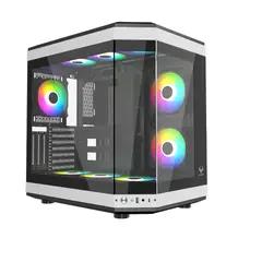 CENTAURUS - GABINETE DUAL FORCIS H50D 6 VENTILADORS ARGB 120MM