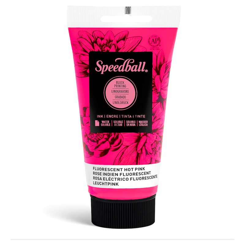 SPEEDBALL - Tinta para Xilografía Speedball 75ml - Rosado Fluorescente