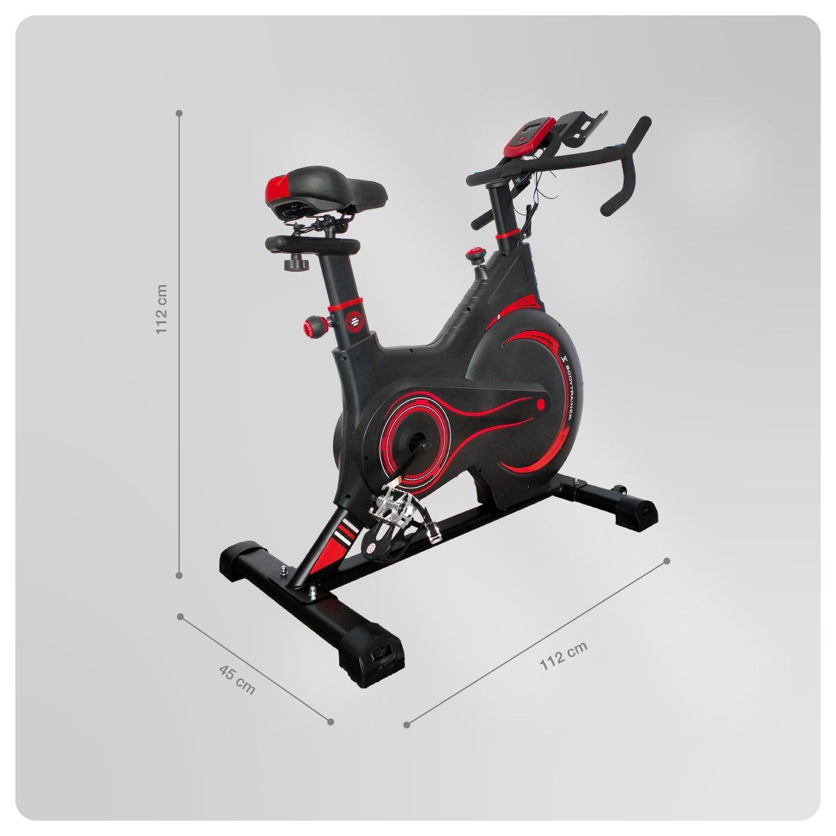 BODYTRAINER - Bicicleta Spinning Magnética 5kg Bodytrainer MG5 con Sensor