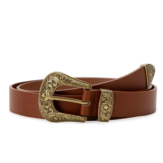 GACEL - Cinturón - Mujer - Ancho 3 cms - Gacel - Tostado