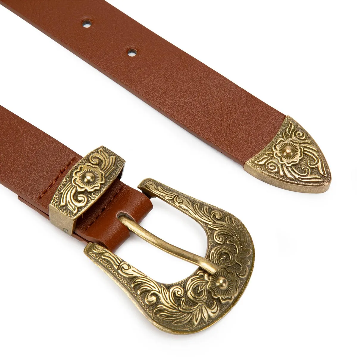 GACEL - Cinturón - Mujer - Ancho 3 cms - Gacel - Tostado