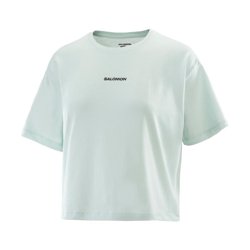 SALOMON - Polera Mujer Logo Twist-1 Ss Tee Az Salomon