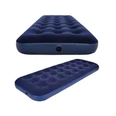GENERICO - Colchon Inflable 1 Plaza Camping Trekking Aventura