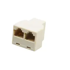 GENERICO - Adaptador Rj45 Uno A Dos 1x2 Switch De Red