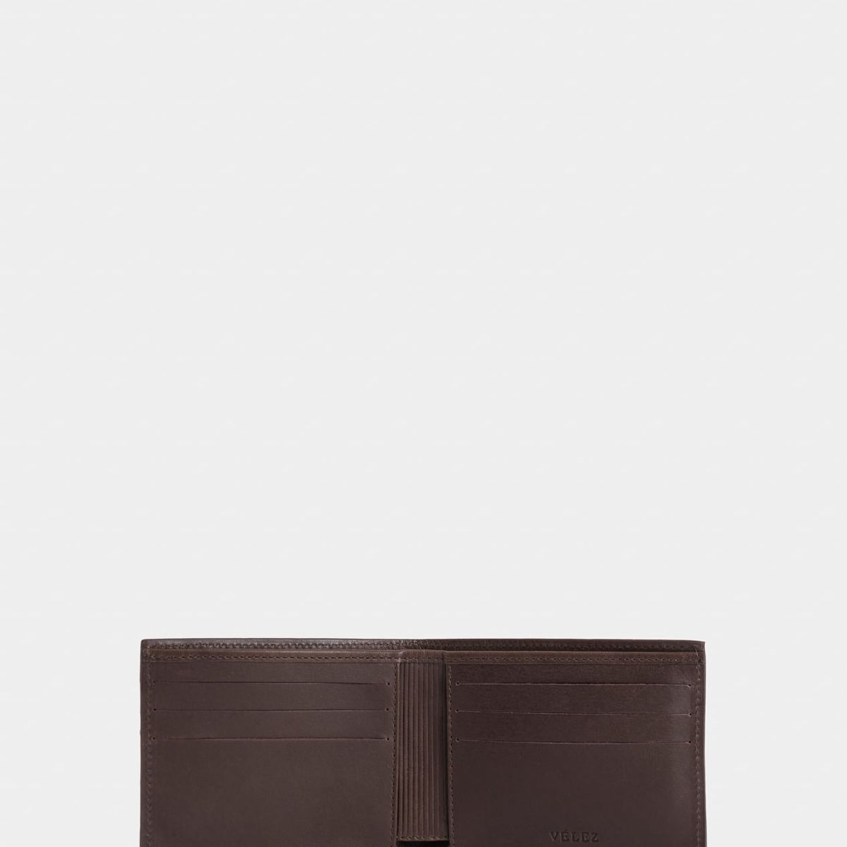 VELEZ - Vélez Billetera Londres De Cuero Vintage  Café