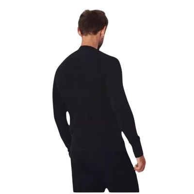 Imagen 2 del producto Camiseta Manga Larga Algodón Negra Gris Blanco Adulto 11