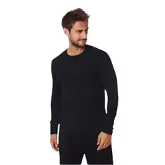 LIKE SHOP - Camiseta Manga Larga Algodón Negra Gris Blanco Adulto 11