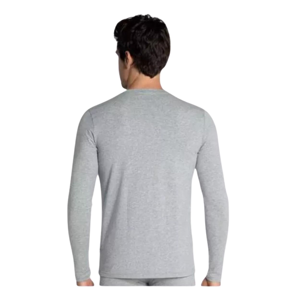 LIKE SHOP - Camiseta Manga Larga Algodón Negra Gris Blanco Adulto 11