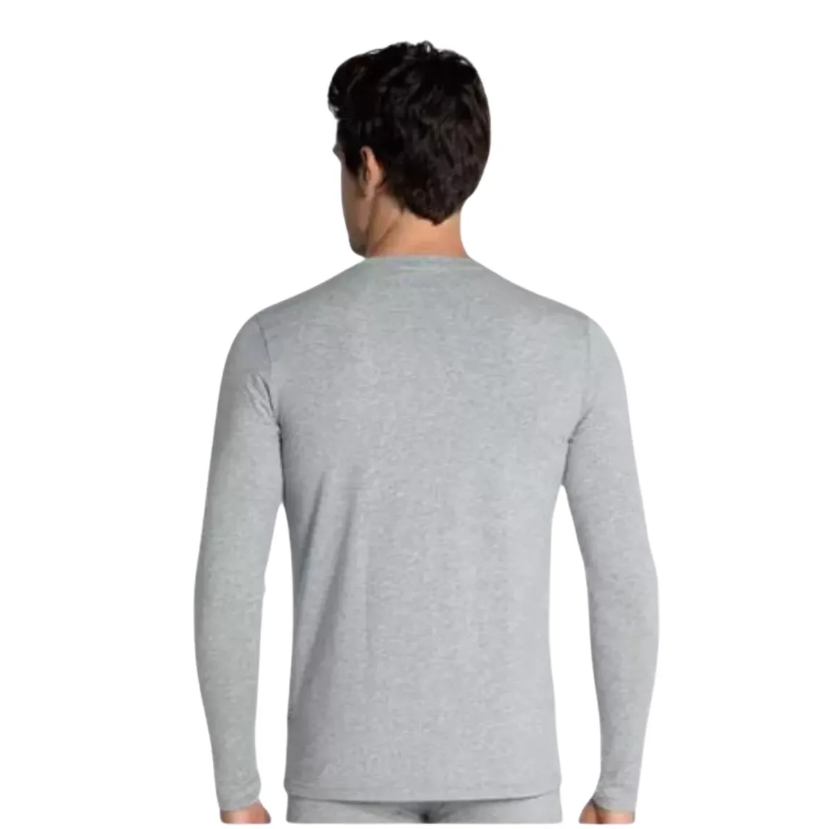 LIKE SHOP - Camiseta Manga Larga Algodón Negra Gris Blanco Adulto 11