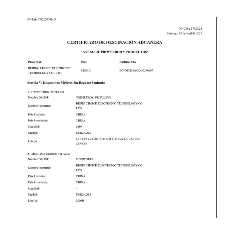 CHOICEMMED - Oximetro De Pulso Choicemmed C23