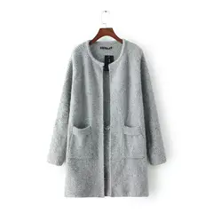 TIOZONEY - Chaqueta textil para mujeres - Gris