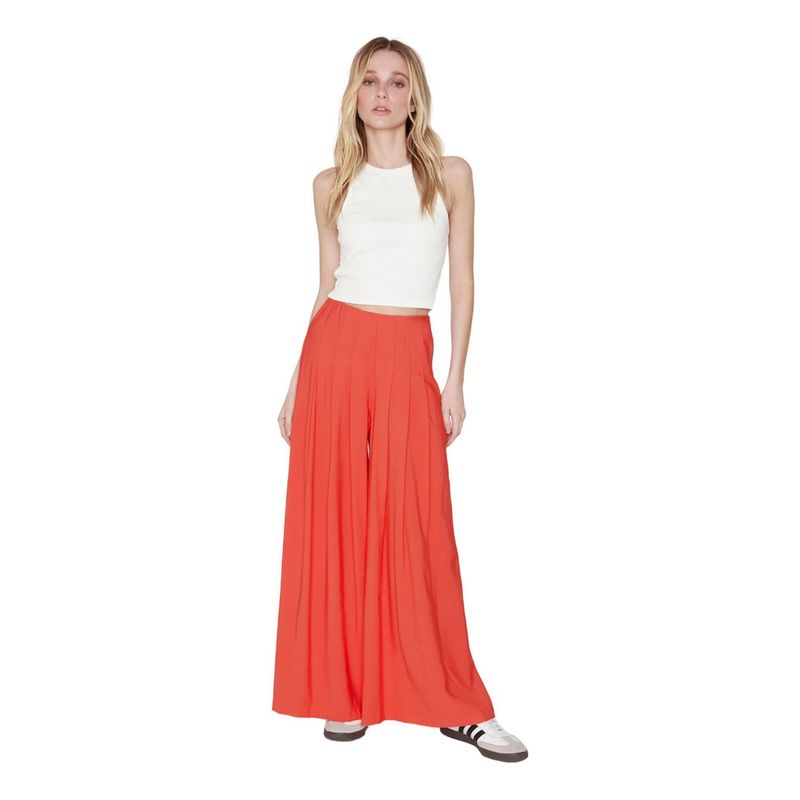JACINTA TIENDA - Pantalón Praga largo coral Jacinta Tienda
