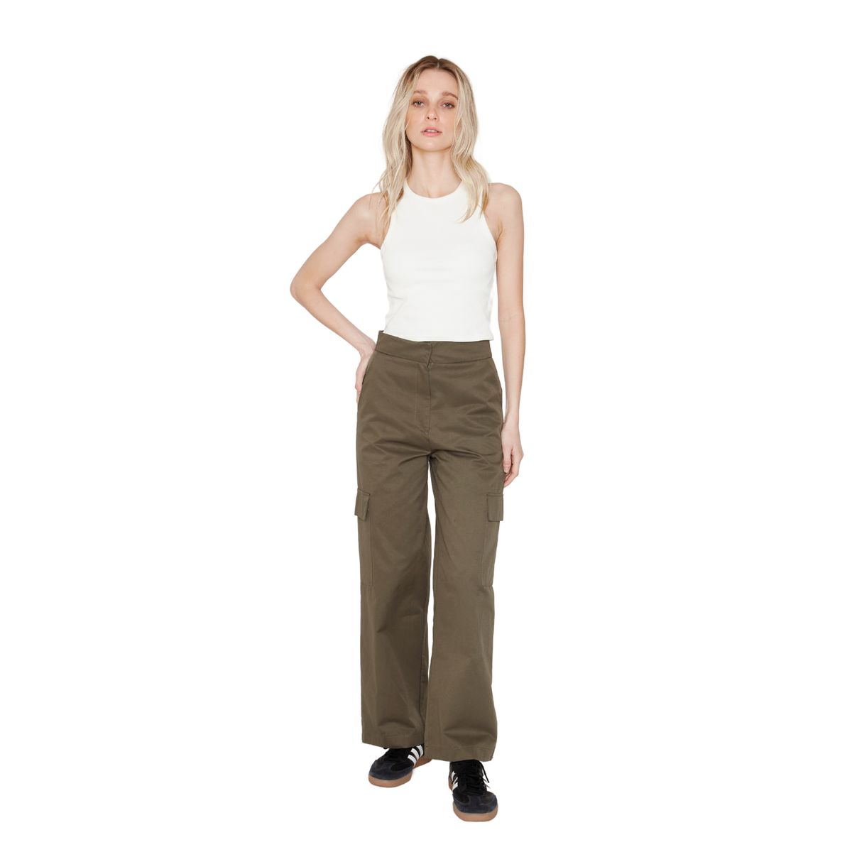 JACINTA TIENDA - Pantalón Cargo Verde Jacinta Tienda