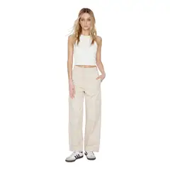 JACINTA TIENDA - Pantalón Cargo crudo