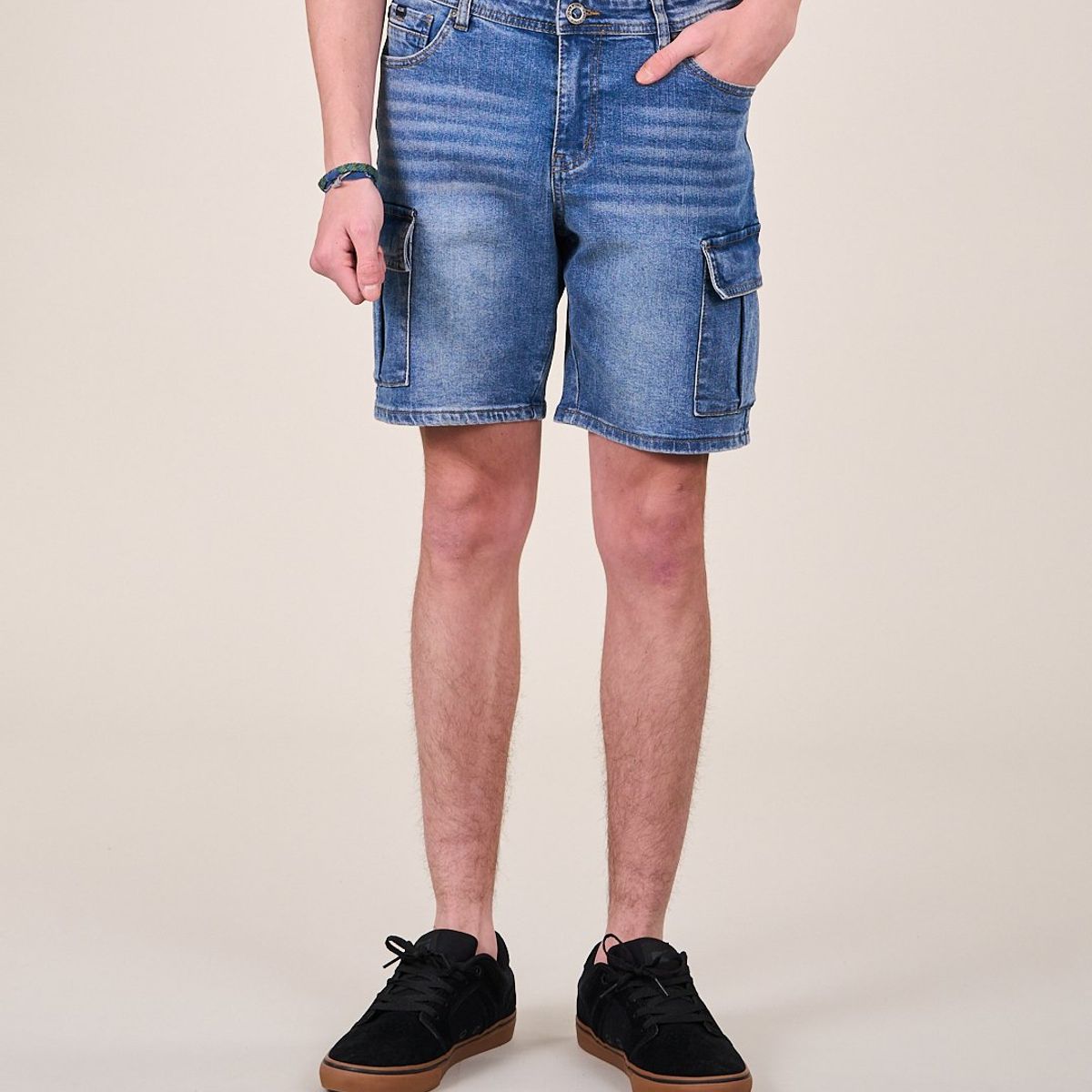 POLEMIC - Bermuda Denim procesado Relax VV339 - Polemic