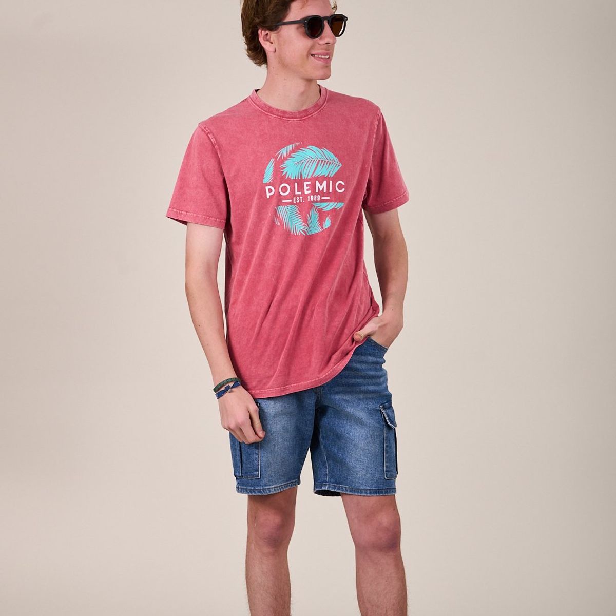 POLEMIC - Bermuda Denim procesado Relax VV339 - Polemic