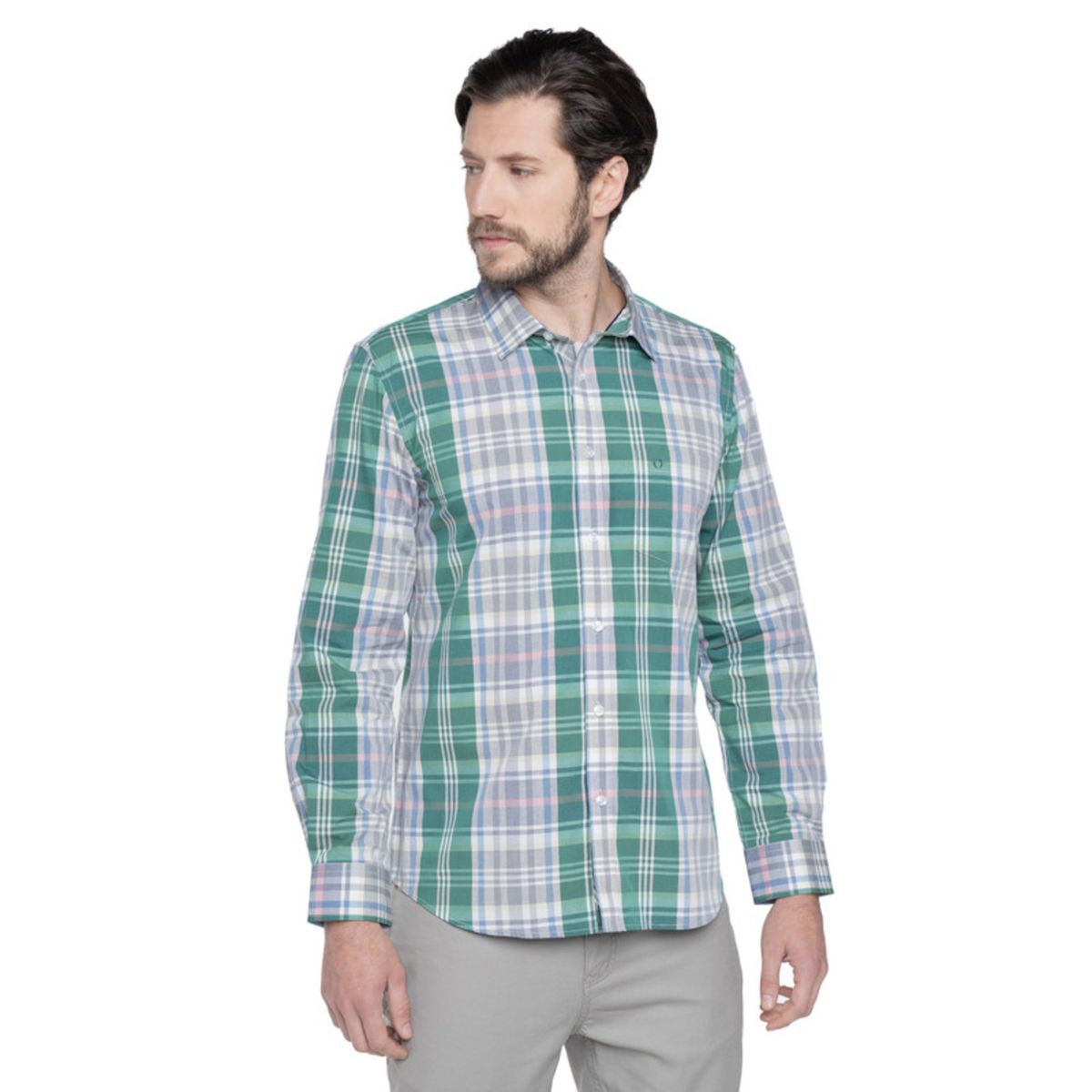 POTROS - Camisa Zaragoza Manga Larga Hombre POTROS