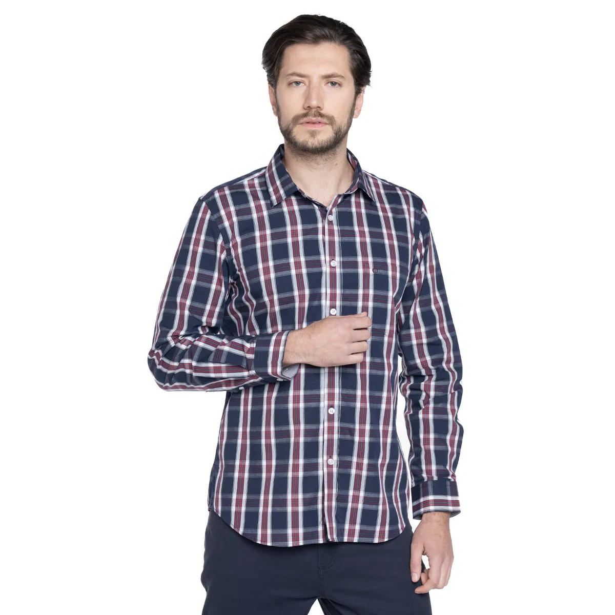 POTROS - Camisa Zaragoza Manga Larga Hombre POTROS