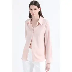 LIOLA - Blusa Basica Satin Opaco, Rosa