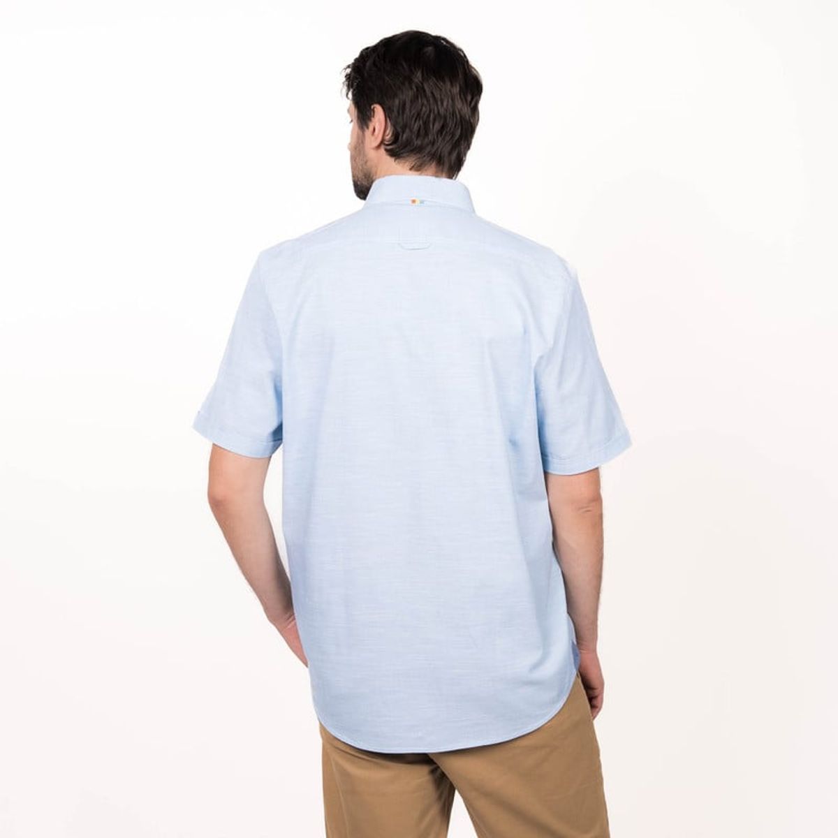 TRUVAL - Camisa M/C Slub Regular Fit TRUVAL