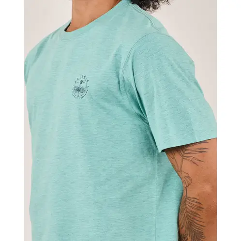 POLEMIC - Polera Vintage Melange manga corta -