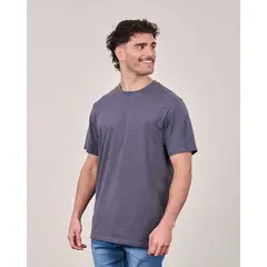 POLEMIC - Polera Vintage Melange manga corta -