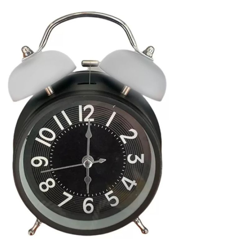 GENERICO - Reloj Despertador Metalico Doble Campana