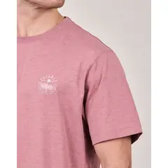 POLEMIC - Polera Vintage Melange manga corta -