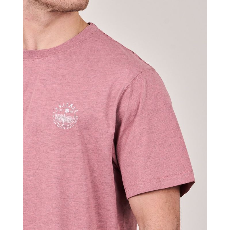 POLEMIC - Polera Vintage Melange manga corta  - Polemic 
