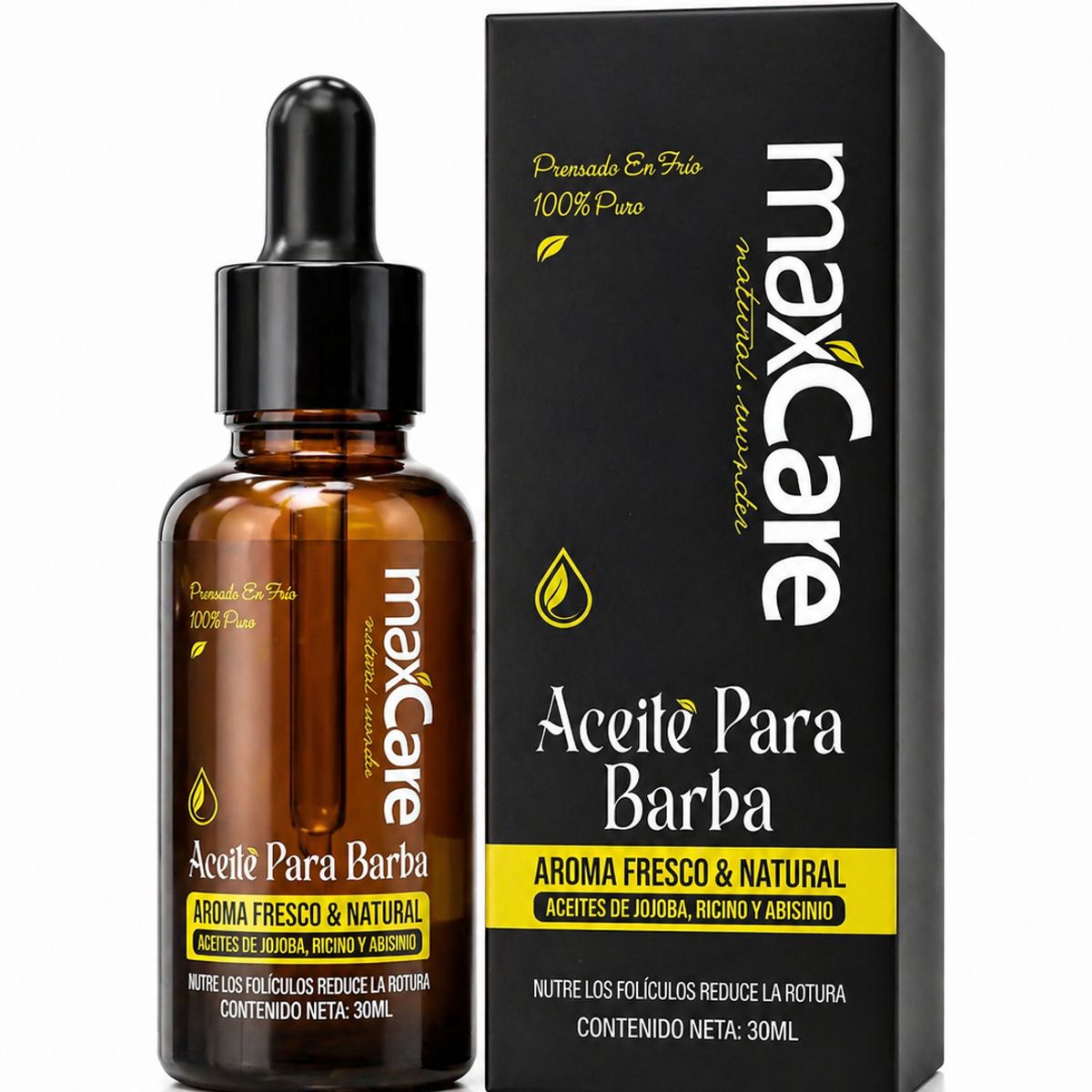 MAXCARE - Pack X 6 Aceite Para Barba Y Cabello Beard Maxcare Oil 30ml