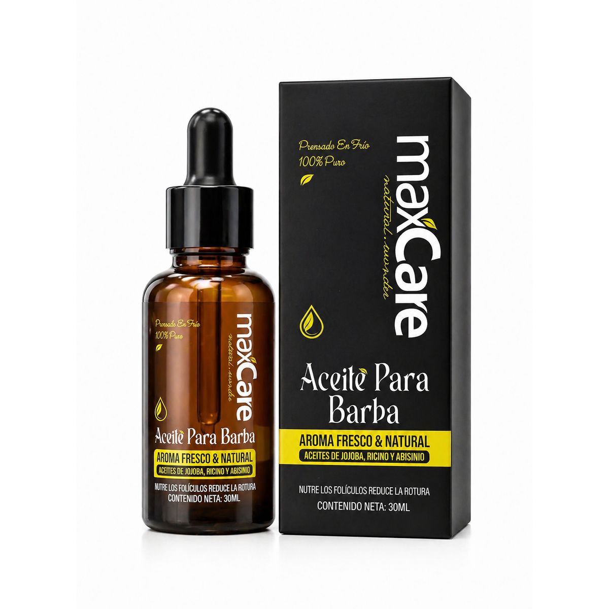 MAXCARE - Pack X 6 Aceite Para Barba Y Cabello Beard Maxcare Oil 30ml