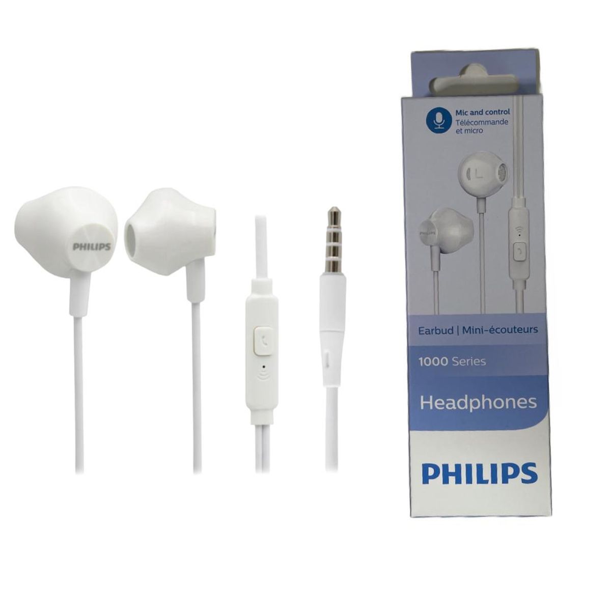 PHILIPS - AUDIFONOS CON MICROFONO - PHILIPS TAUE101 - BLANCO