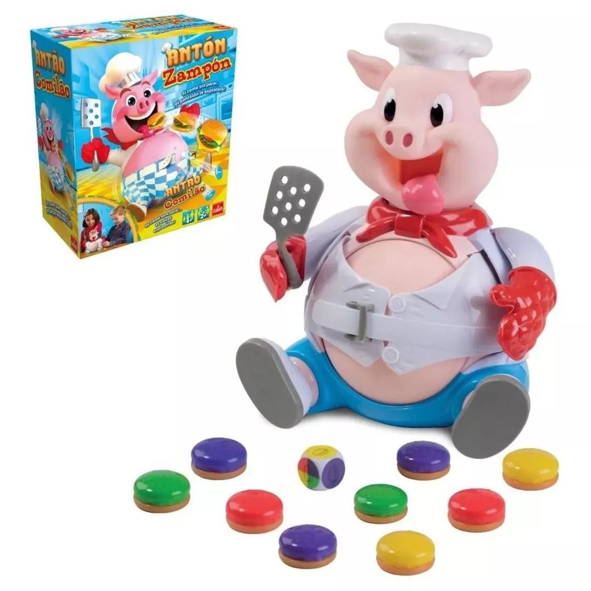 GENERICO - Juego De Mesa Anton Zampon Chanchito Gloton