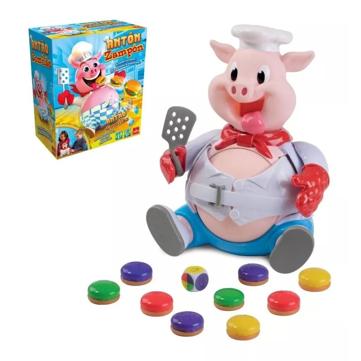 GENERICO - Juego De Mesa Anton Zampon Chanchito Gloton