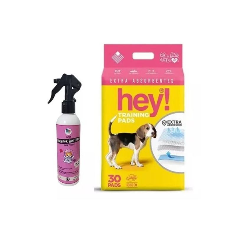 MASCOKITS - Kit Perro 30 Pañales Sabanillas Absorbentes 60x60 + Educador