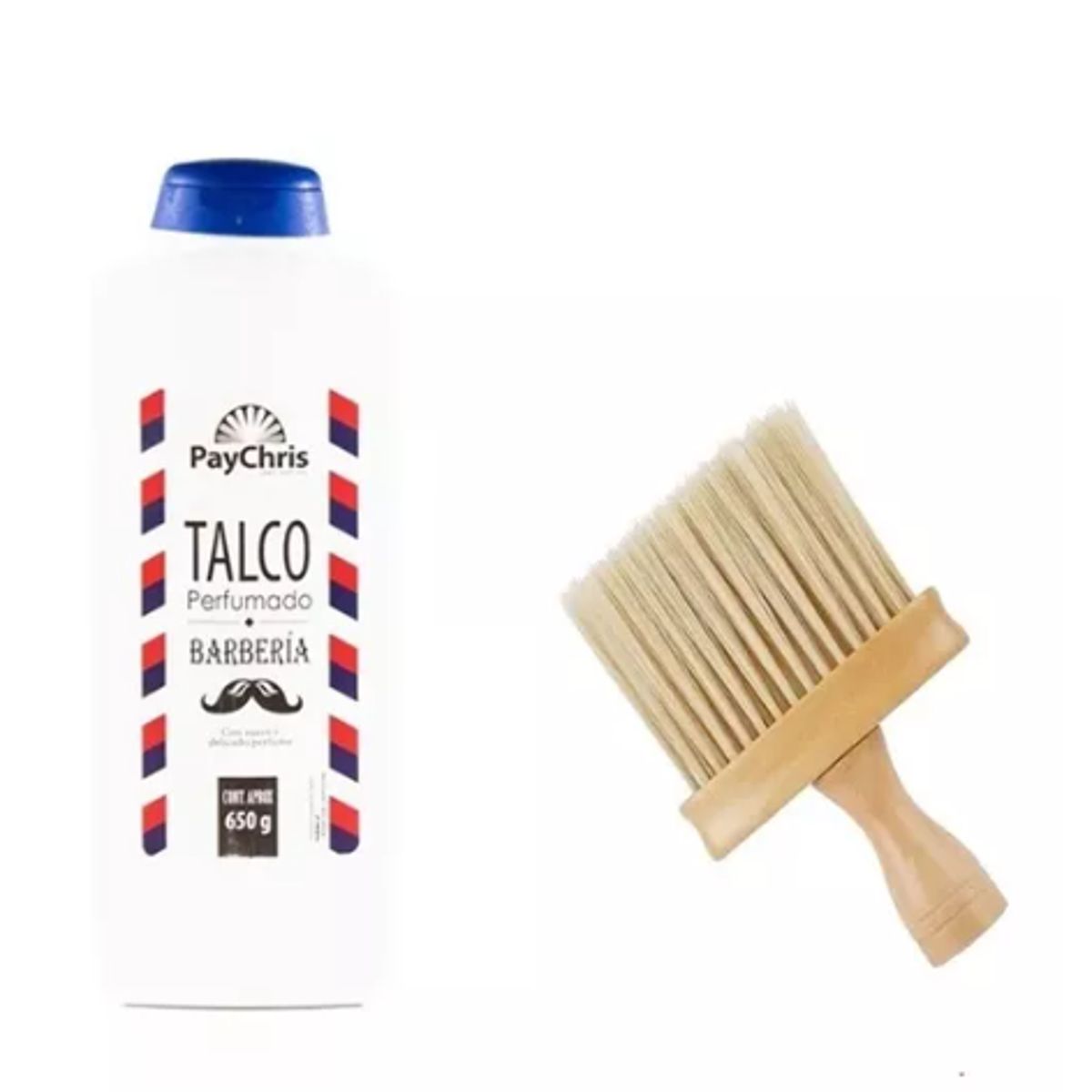 GENERICO - Talco Barbería + Bota pelo madera Barberia Barba Peluqueria