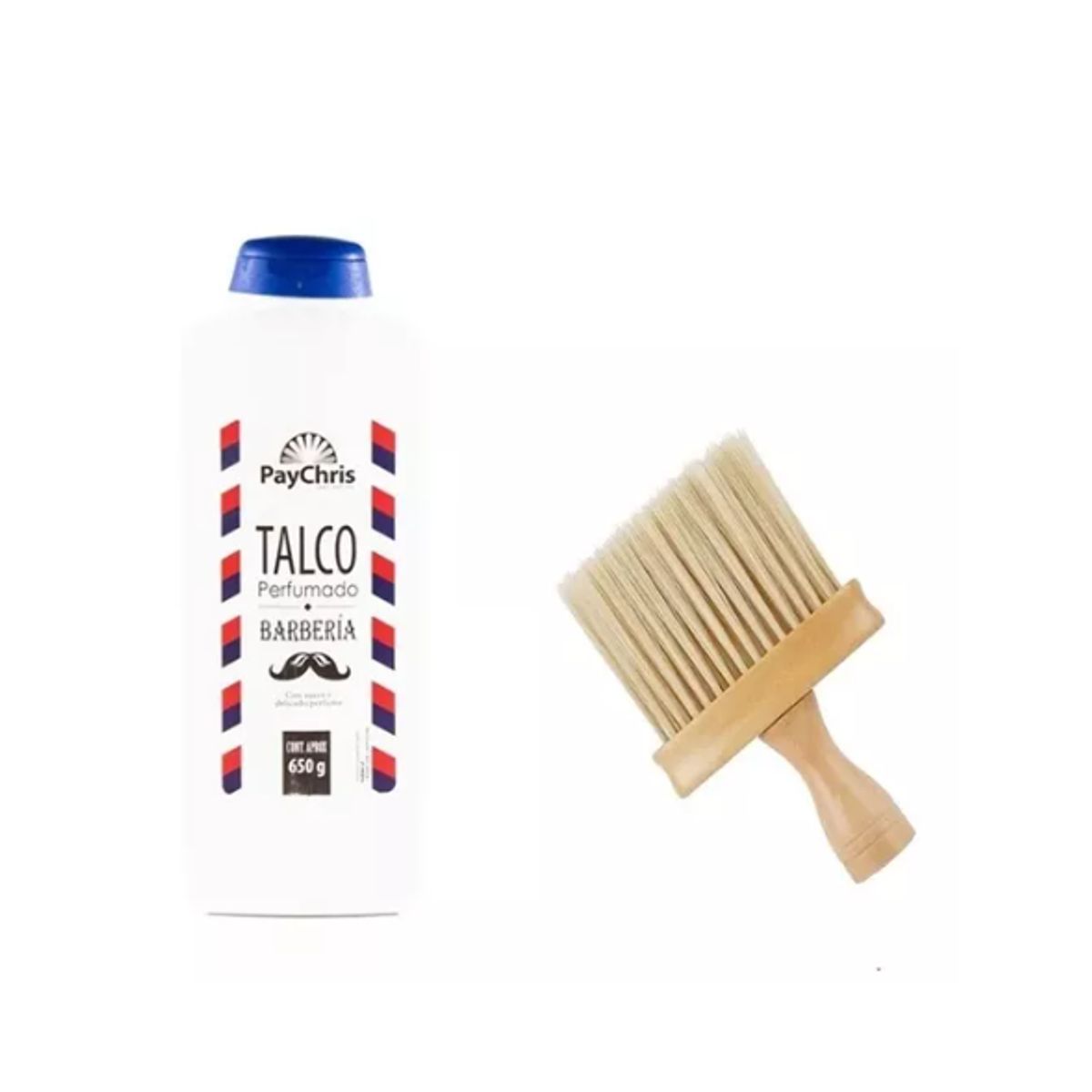 GENERICO - Talco Barbería + Bota pelo madera Barberia Barba Peluqueria