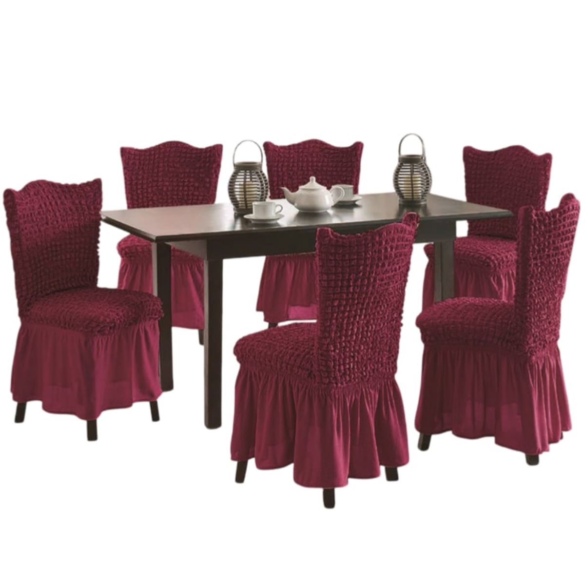 GENERICO - Fundas Sillas Turcas - Pack de 6 Unds T5