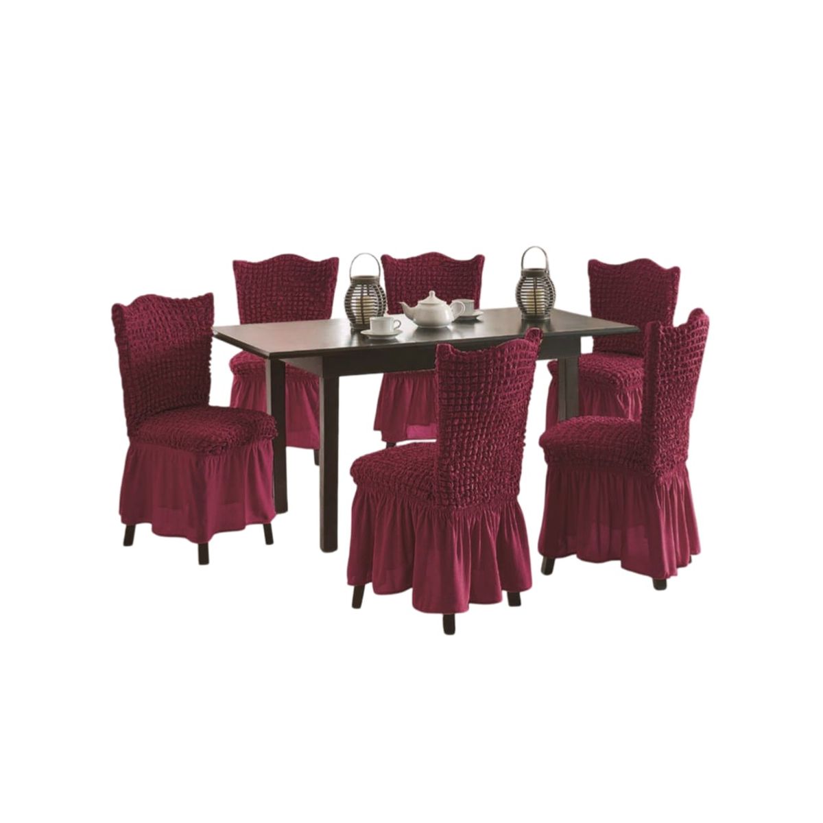 GENERICO - Fundas Sillas Turcas - Pack de 6 Unds T5