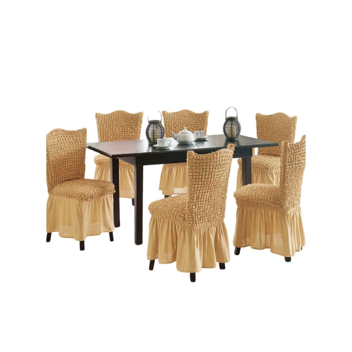 GENERICO - Fundas Sillas Turcas - Pack de 6 Unds T12