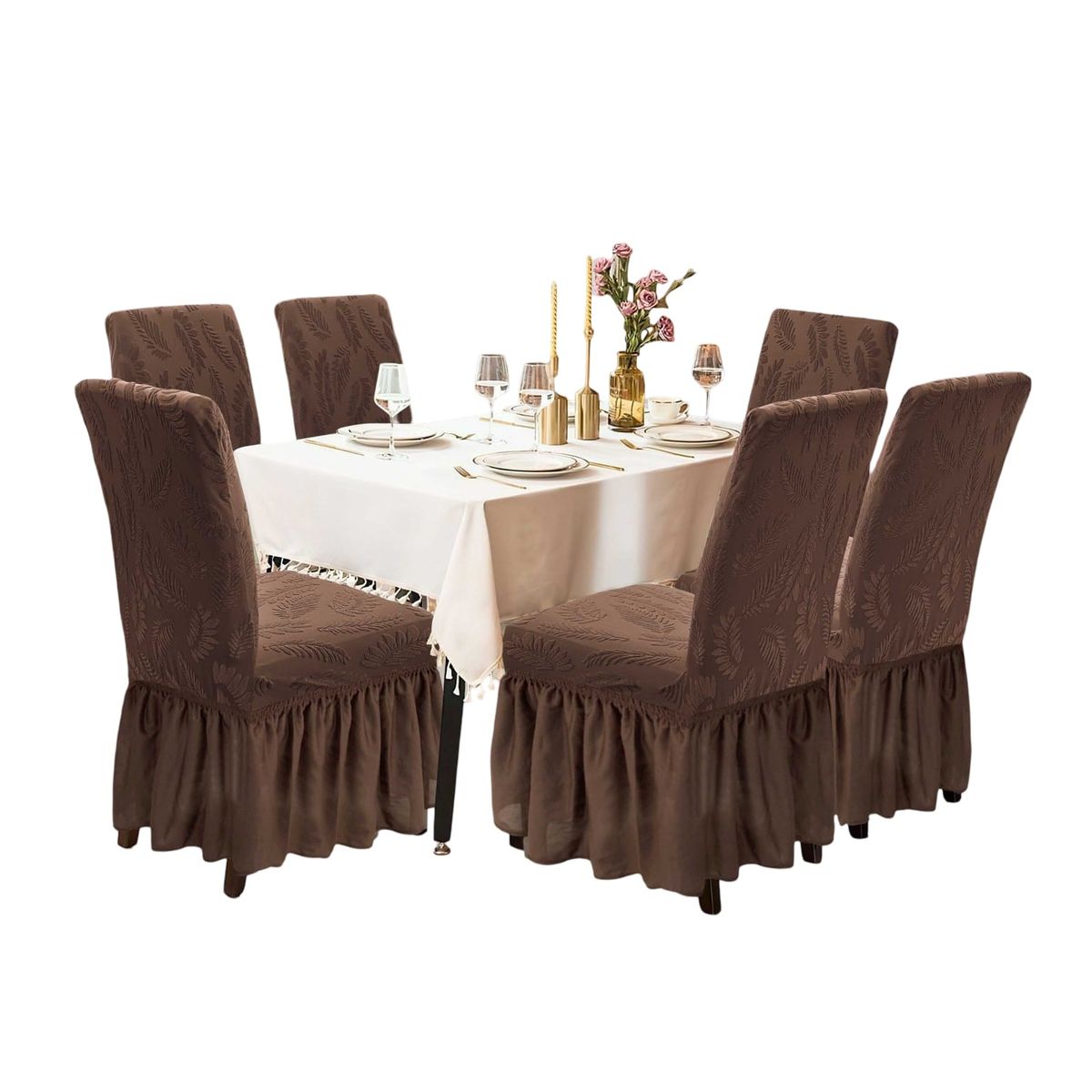 GENERICO - Fundas Sillas Turcas Diseñadas - Pack 6 D3