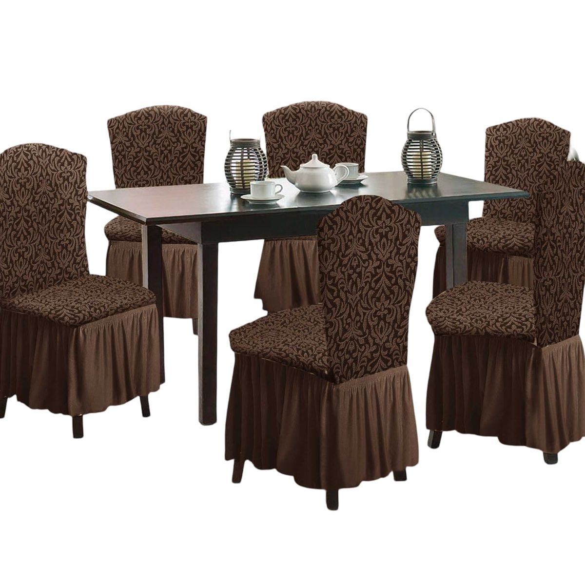 GENERICO - Fundas 3D para Sillas Turcas - Pack de 6 F2