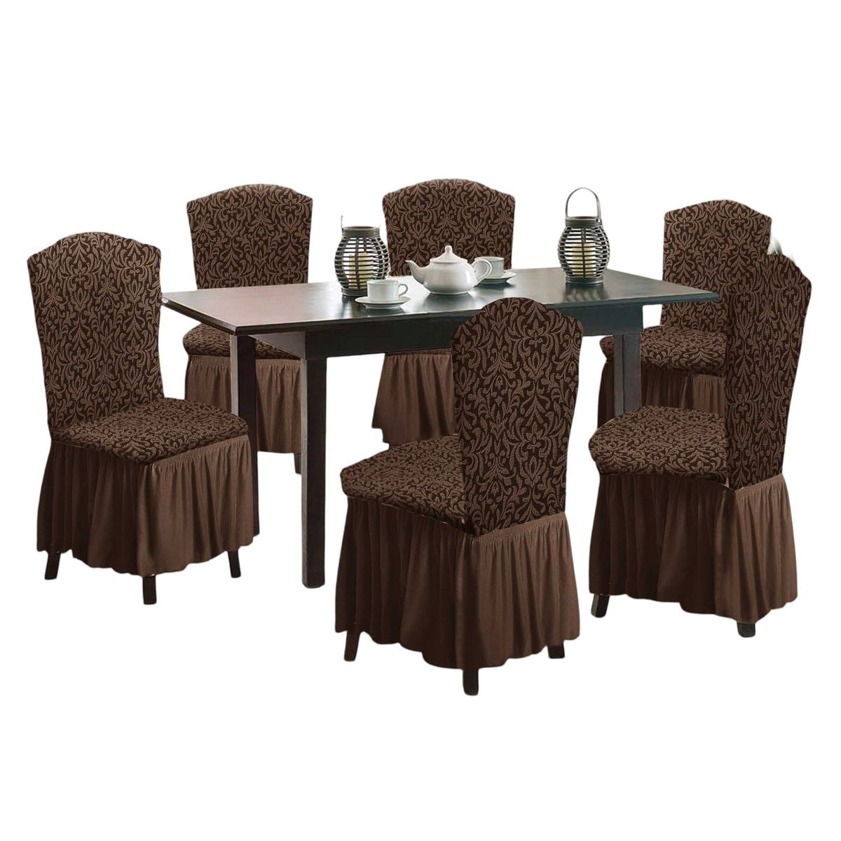 GENERICO - Fundas 3D para Sillas Turcas - Pack de 6 F2