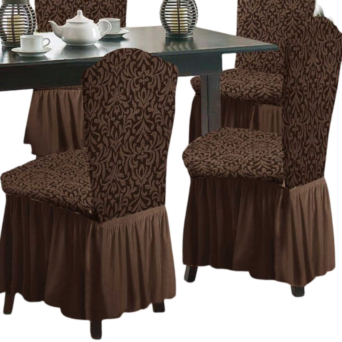 GENERICO - Fundas 3D para Sillas Turcas - Pack de 6 F2