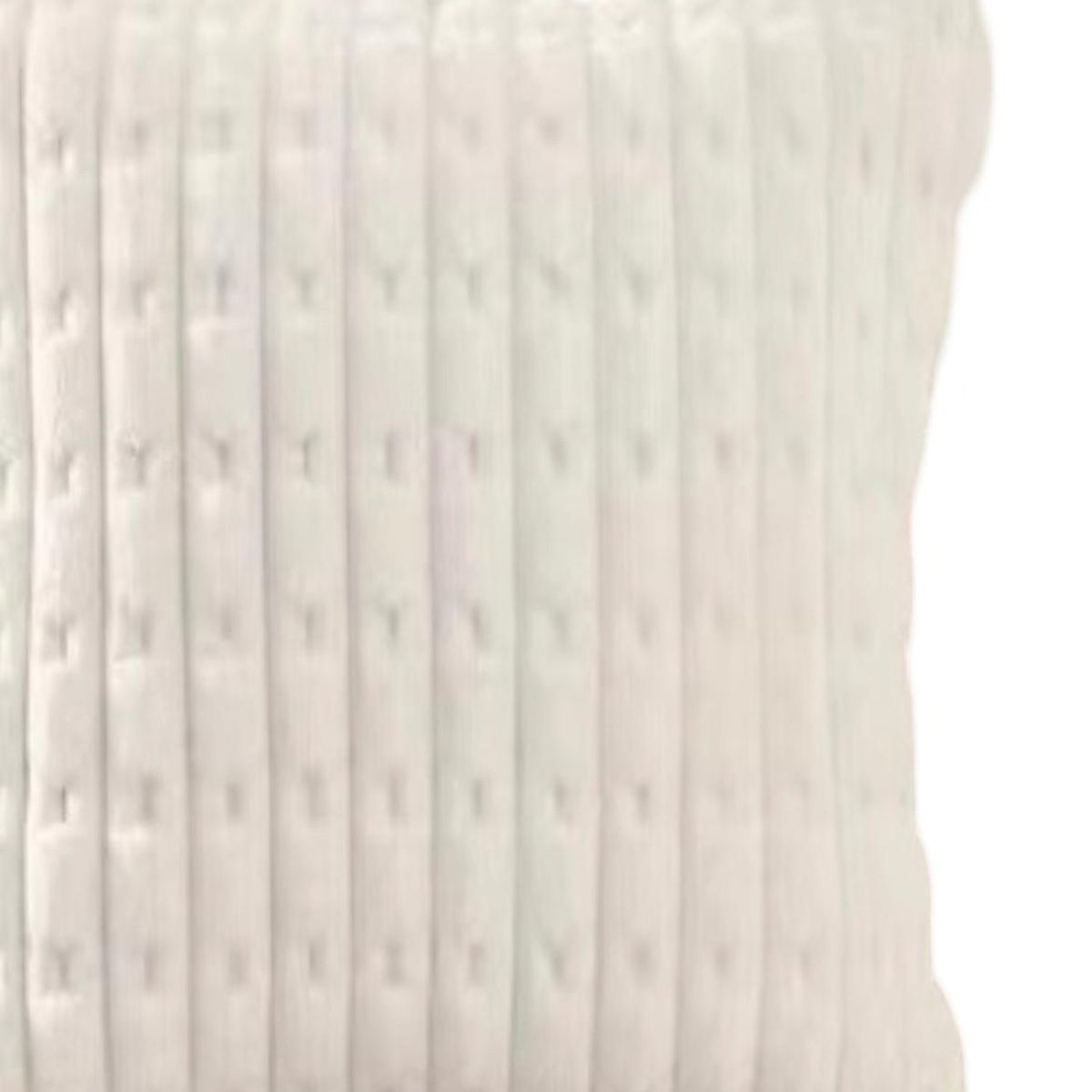 GENERICO - Par de Fundas de Cojín Estilo Bambú Blanco