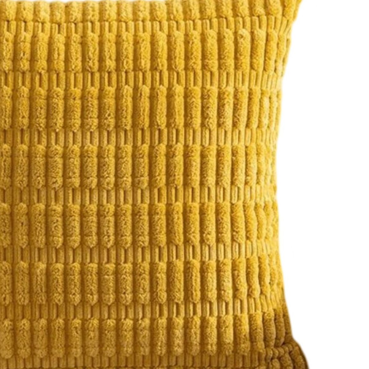 GENERICO - Pack de 4 Fundas de Cojín Elegantes-Mostaza