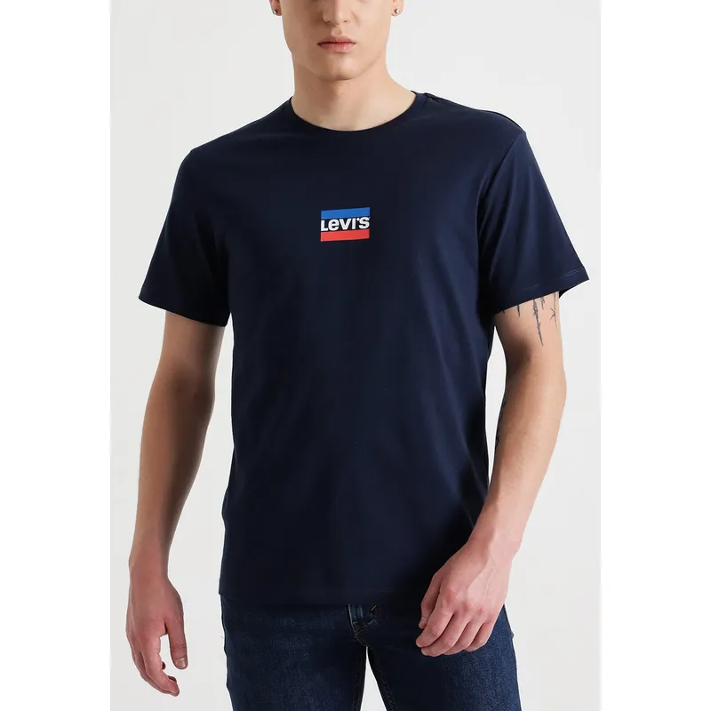 LEVIS - Polera Hombre Logo Sportswear Azul Levis