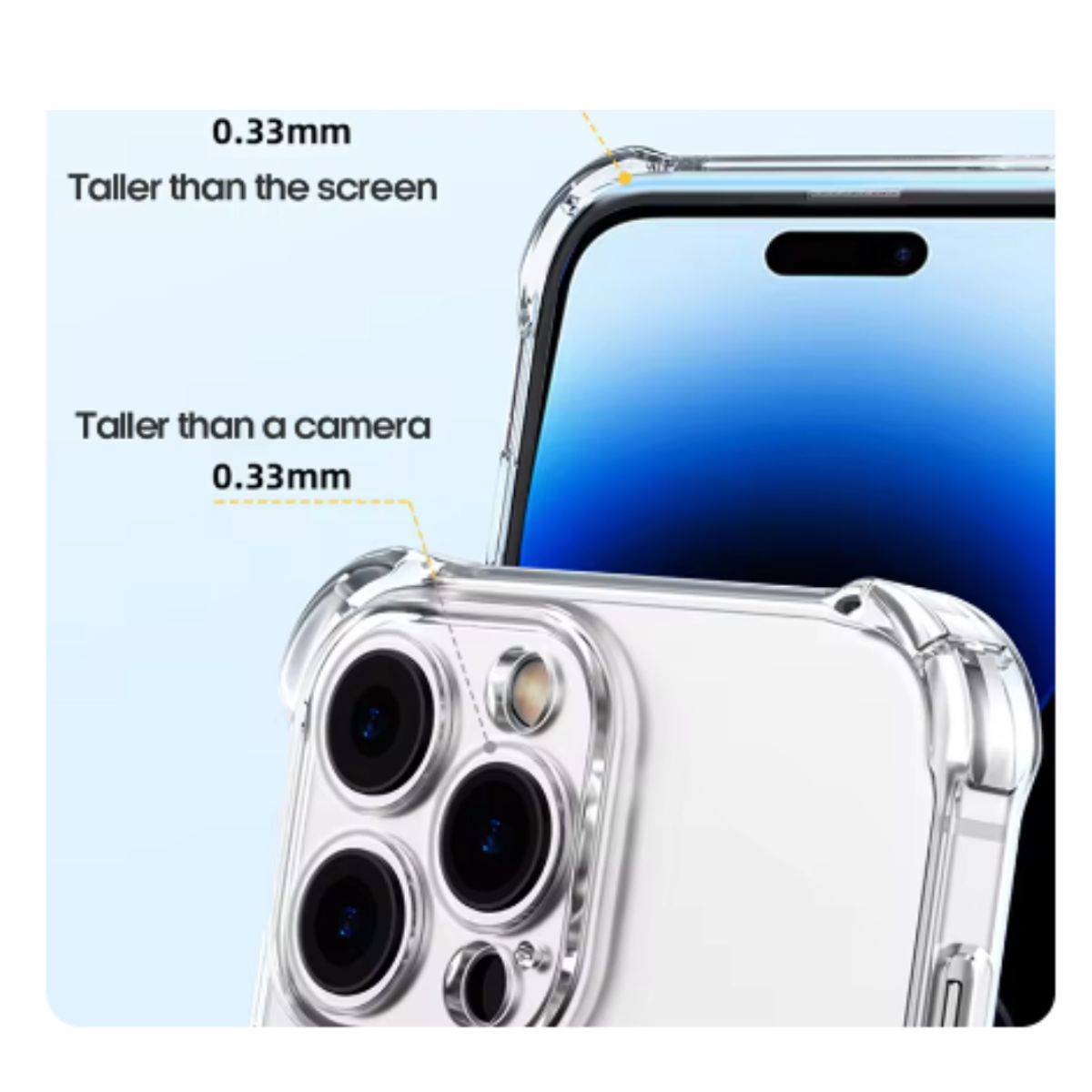 GENERICO - Carcasa Funda Transparente Reforzada Para iPhone 16 Pro Max