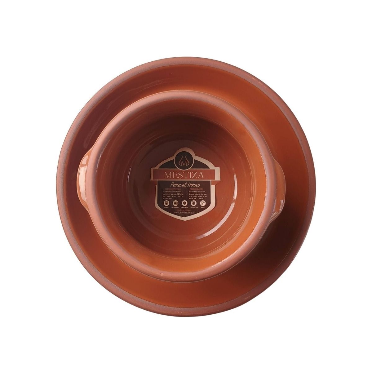 MESTIZA - Set Cacerola con Plato Pura Miel.